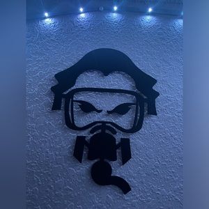 Custom Made Caustic Metal Artwork